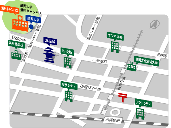 浜松キャンパス案内図